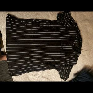 Denim & Flower Black Striped Tee Shirt